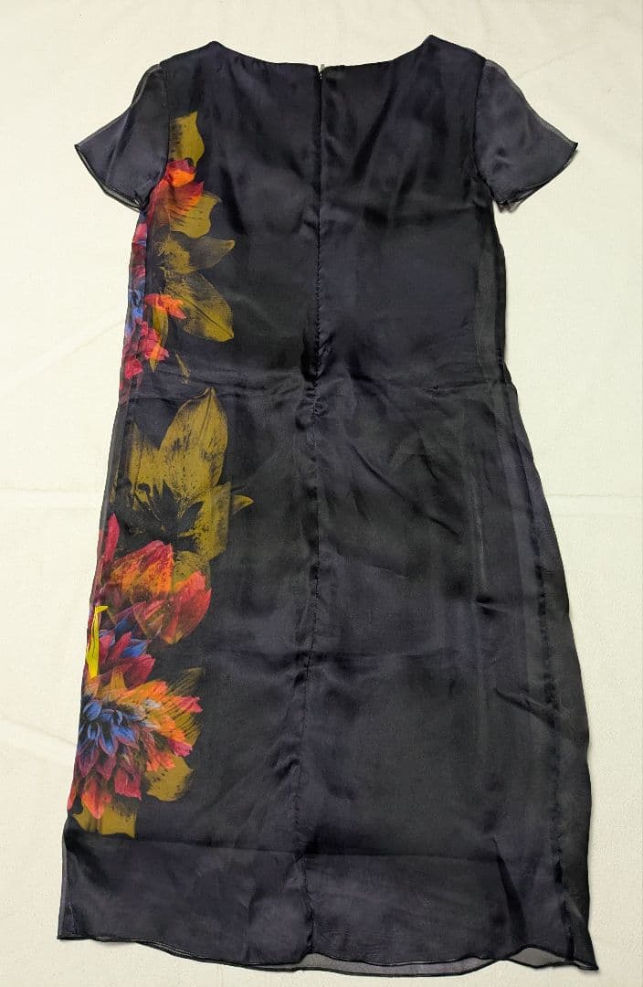 MaxMara マックスマーラ イタリア製 シルク シフォン 花柄ワンピース