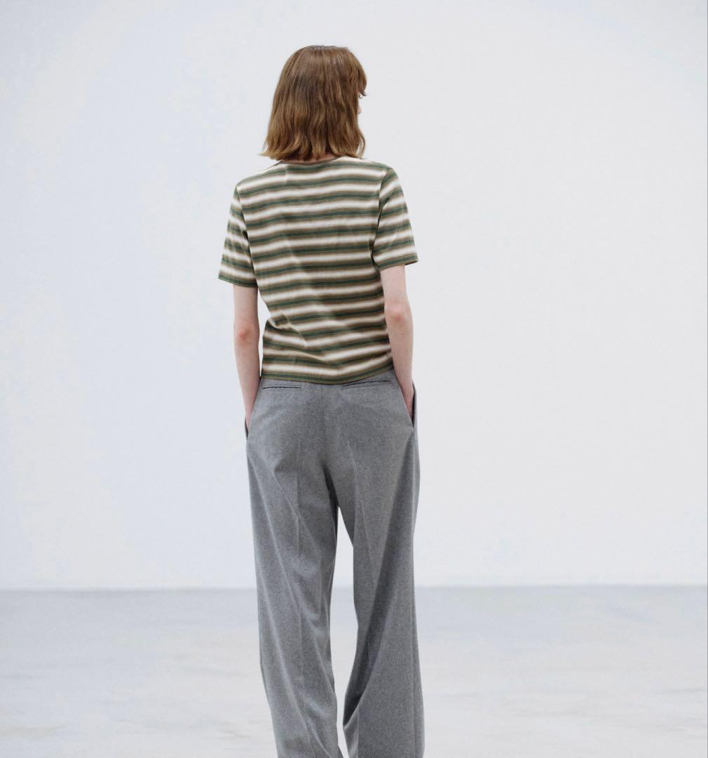 AURALEE オーラリーGRADIENT STRIPE JERSEY TEE
