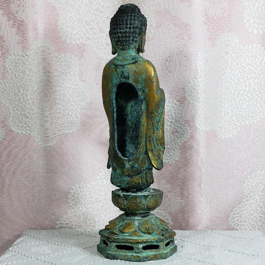 陶片◆金銅如来立像 新羅仏 仏像◆検）天平仏 飛鳥仏 高麗仏 百済仏 空海