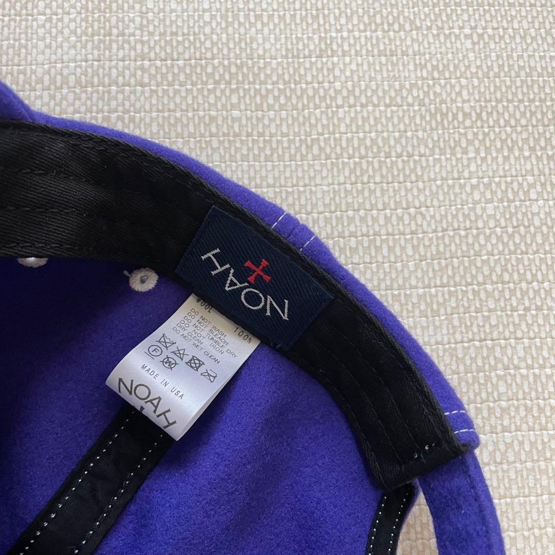[美品]NOAH ノア ウール 6パネルキャップ panel cap 紫パープル