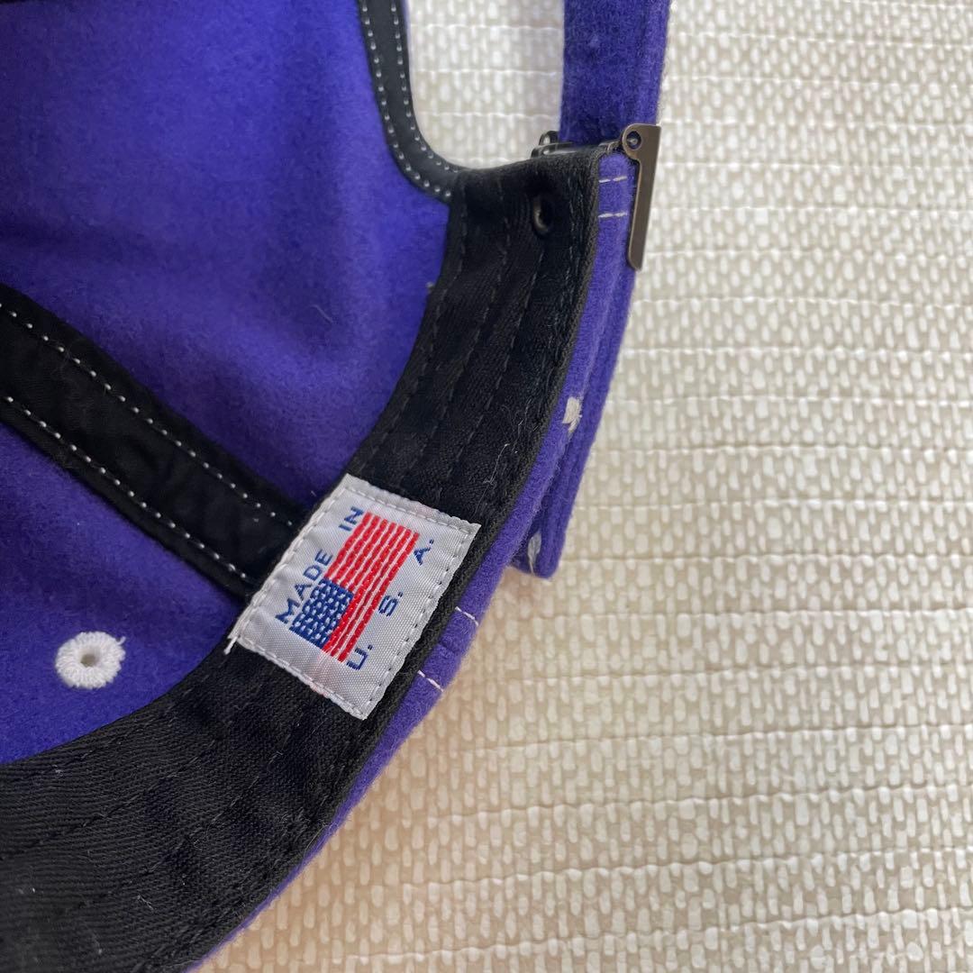 [美品]NOAH ノア ウール 6パネルキャップ panel cap 紫パープル
