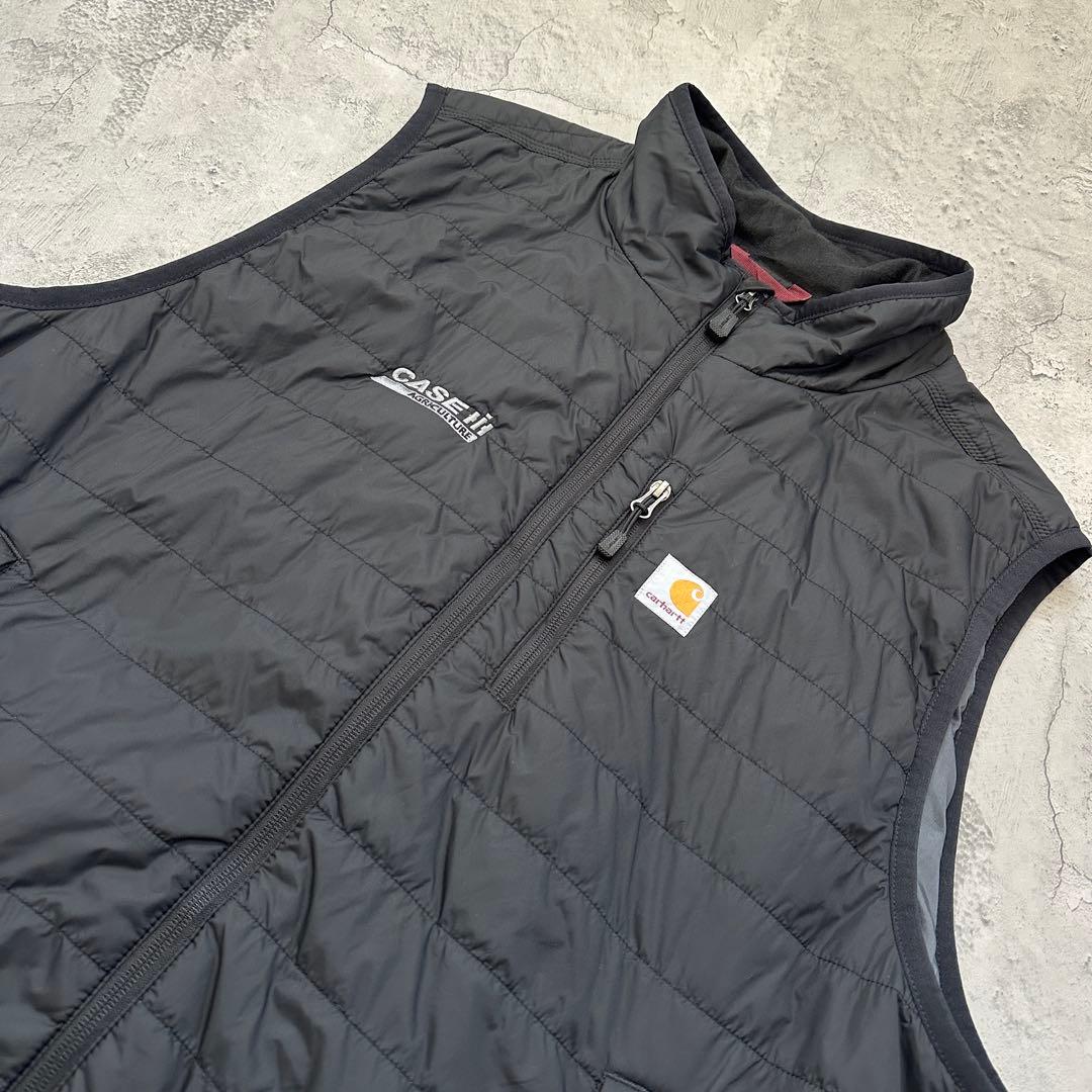 【Carhartt】カーハート（2XL）ギリアムベスト＊企業ロゴ＊中綿＊ナイロン