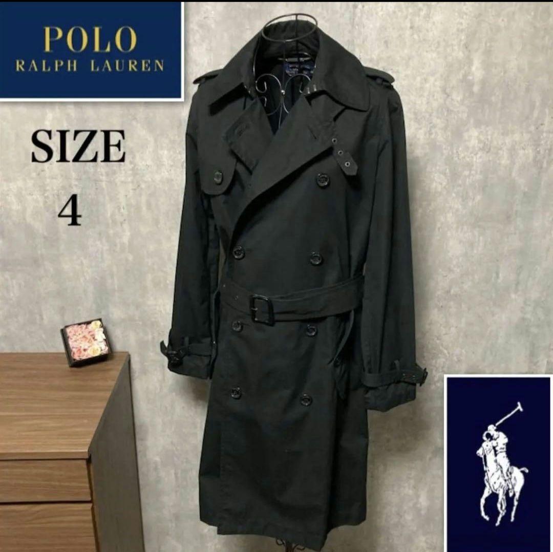 【超美品】 Polo Ralph Lauren トレンチコート ブラック