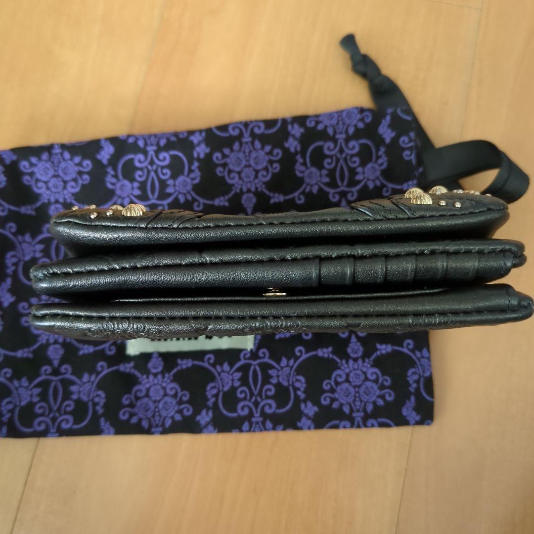 ANNA SUI ピーコック　二つ折り　がま口財布　孔雀