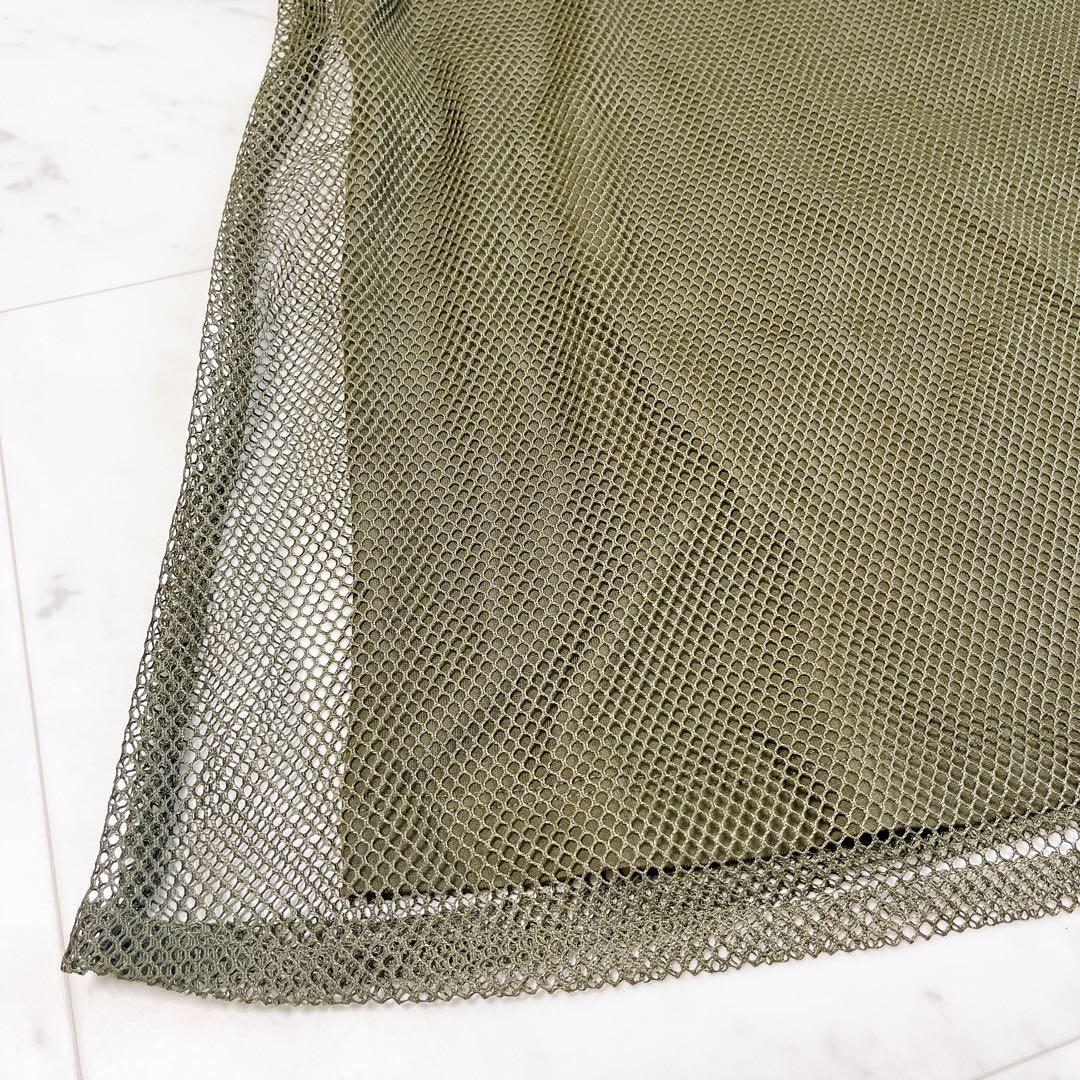 限定品✨モンクレール メッシュTシャツ カーキ レイヤード ロゴパッチ 高級