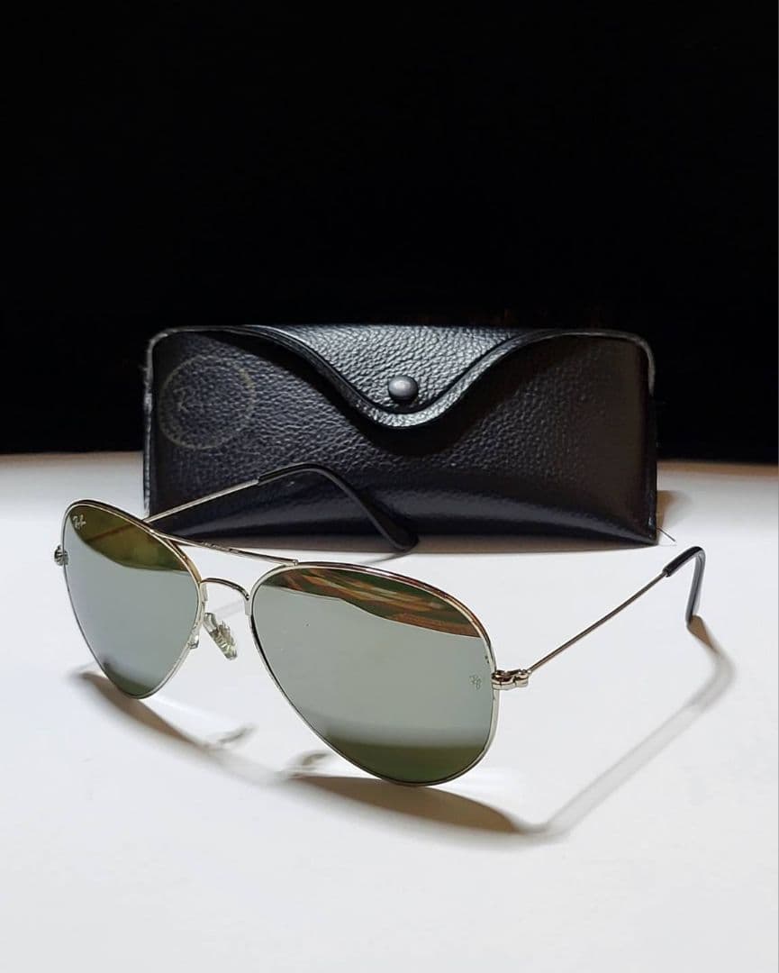 ◆Ray-Ban◆サングラス　アビエーター ミラーレンズ　ケース付き