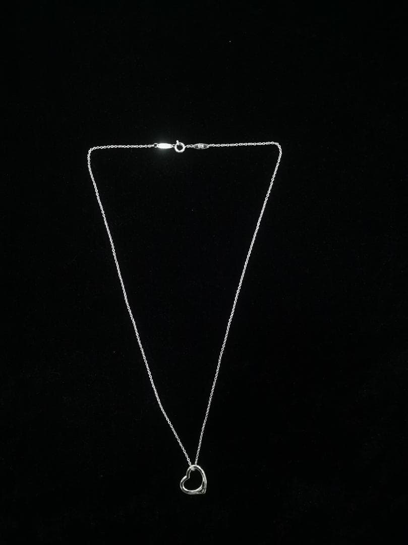 Tiffany & Co. ハートネックレス シルバー 925 ロゴ入り 美品
