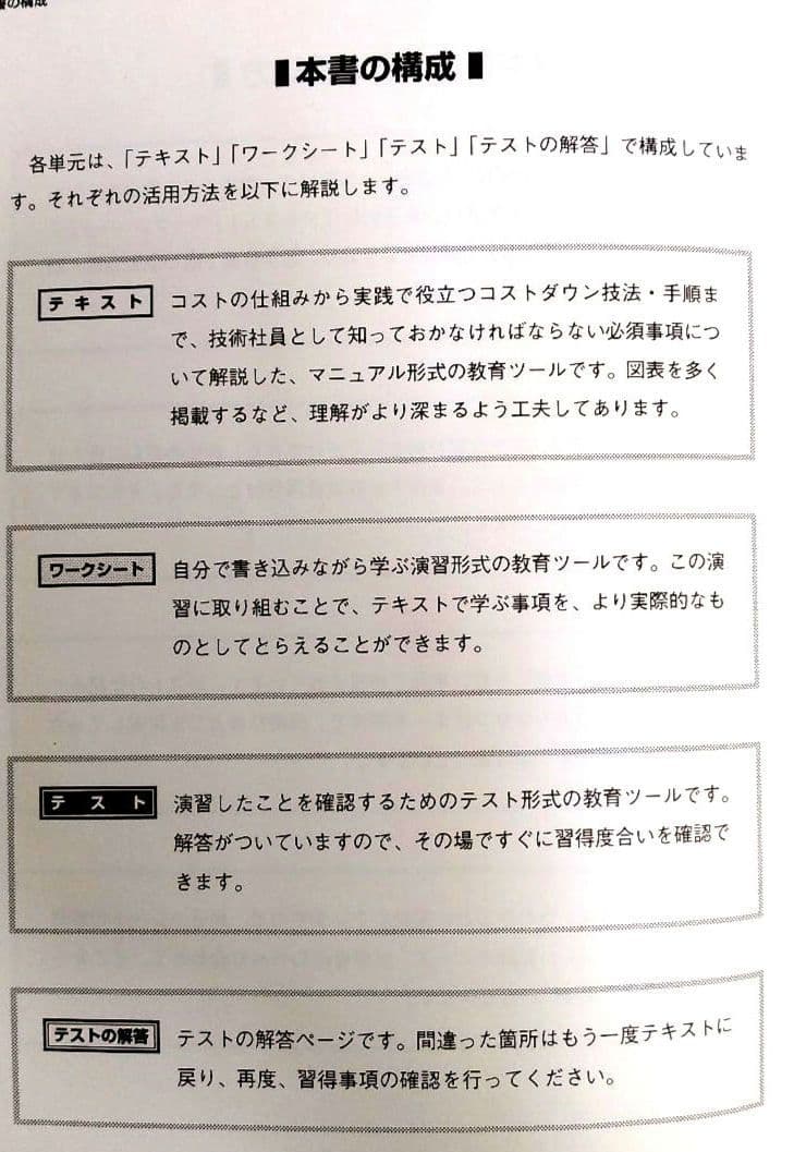 技術社員のコスト教育 ツール集