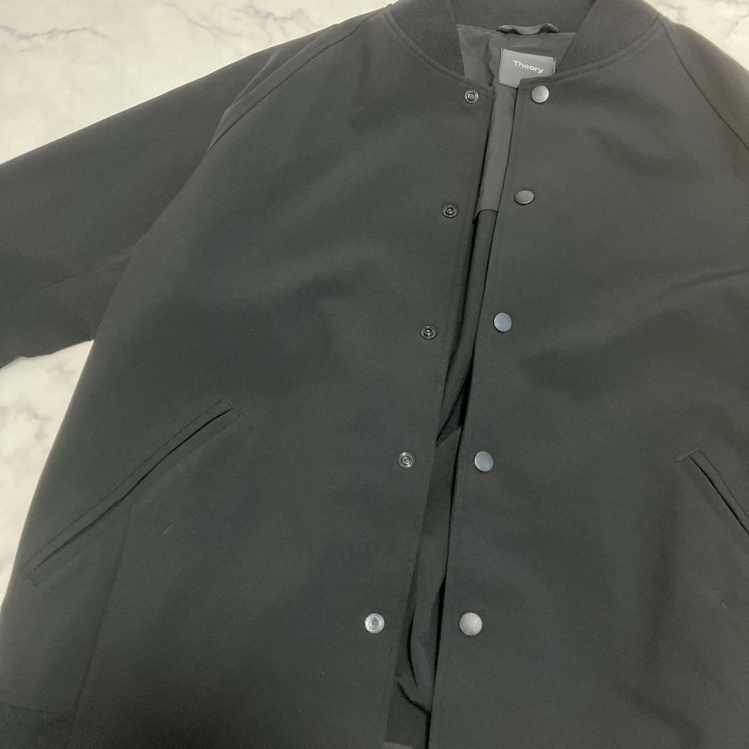 Theory ストレッチ ブルゾン ブラック XL ナイロン ジャケット