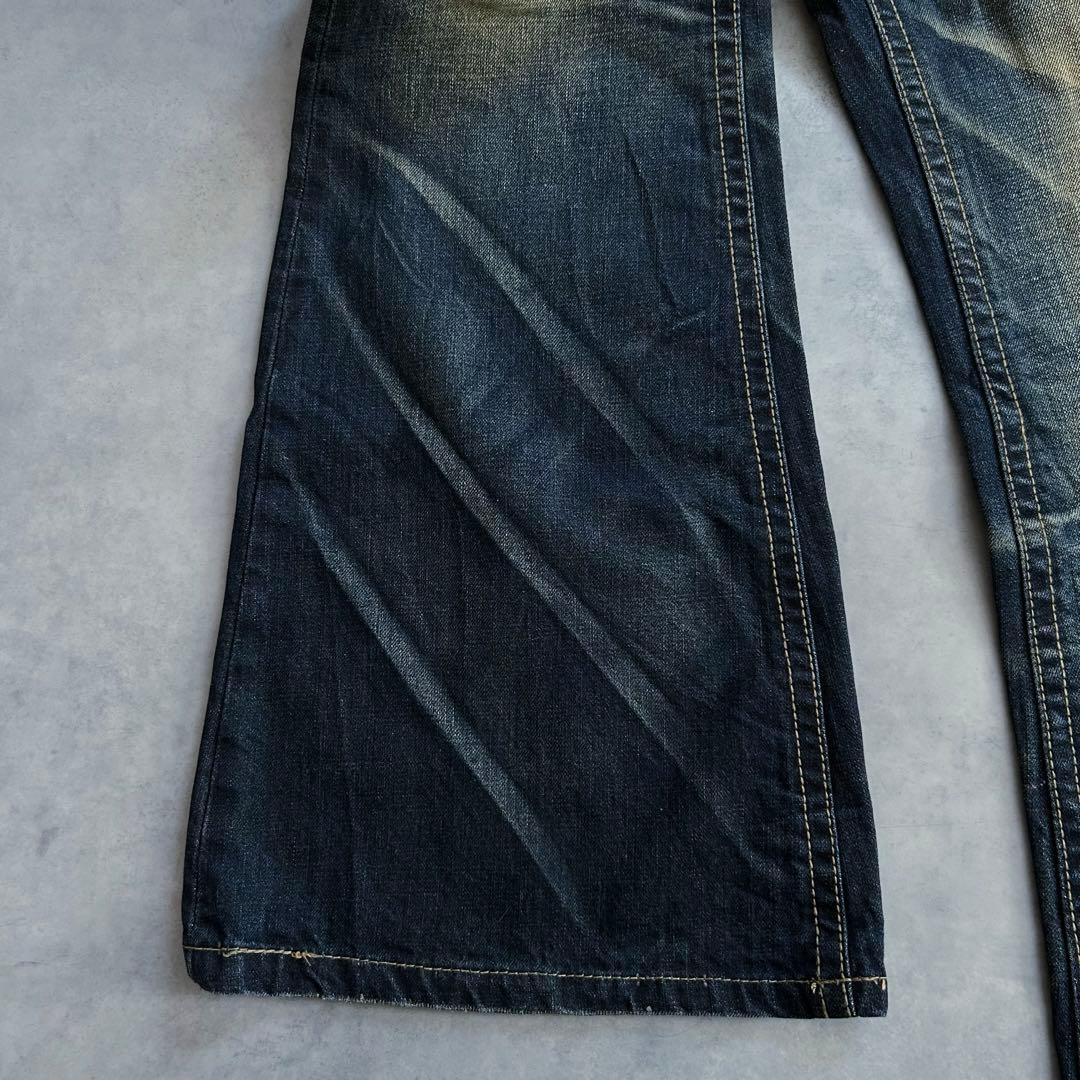 新品タグ付き Lolita Jeans 鬼ヒゲ フレアデニム 31 y2k