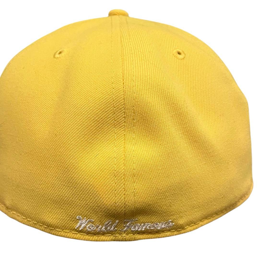 Supreme ×NEW ERAベースボールキャップ 黄色7 8/5 60.6㎝