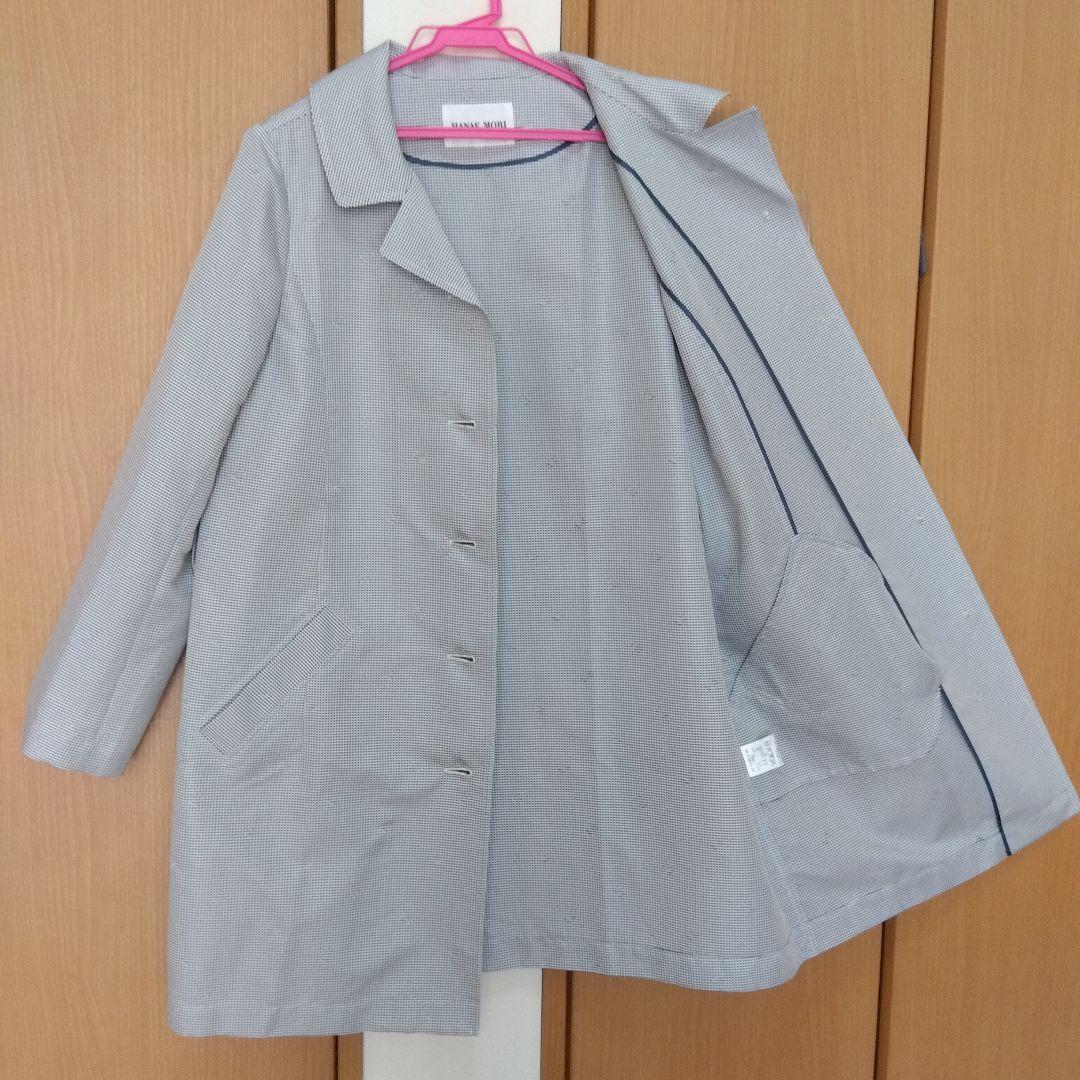 美品★ハナエ モリ HANAE MORI 千鳥格子 スプリングコート 40