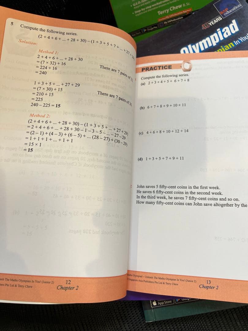 洋書　Maths Olympiad 5冊 Sap Education 未使用