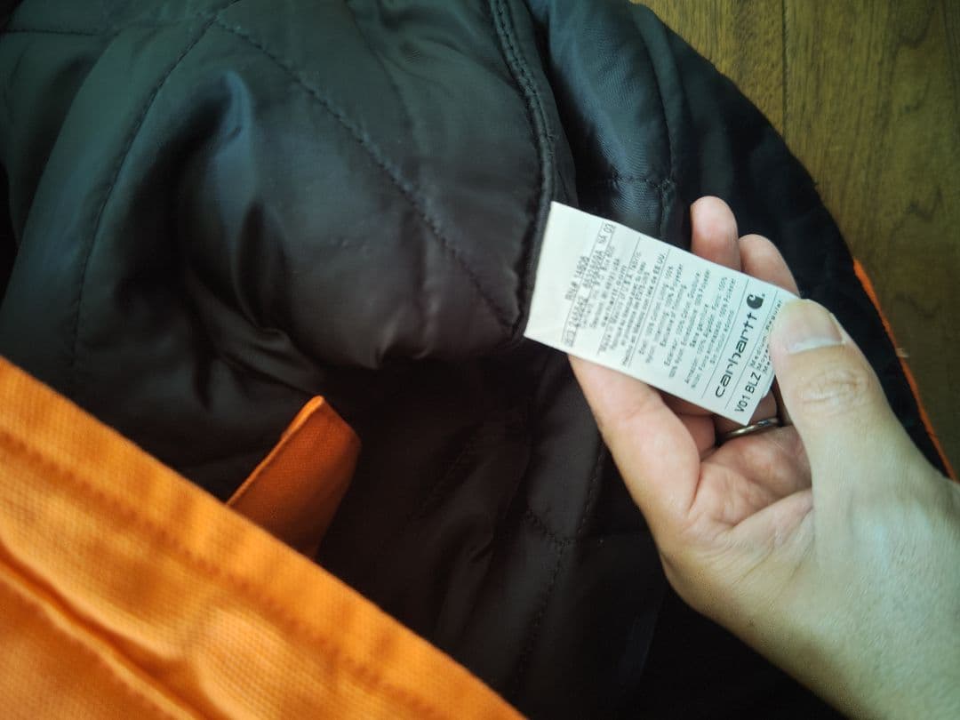 carhartt カーハート ダック ベスト オレンジ　ダブルニー　デトロイト