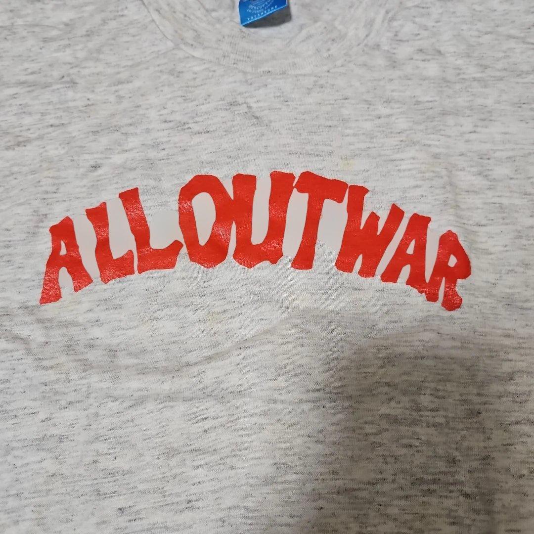 ALL OUT WAR Tシャツ XL 未使用 NYHC 当時もの 激レア