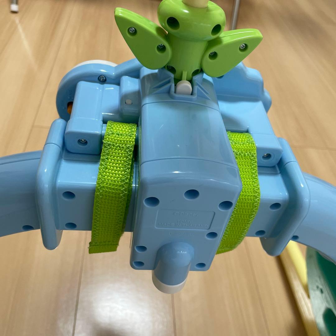 【美品】くまのプーさん えらべる回転6WAY ジムにへんしんメリー　電池付き