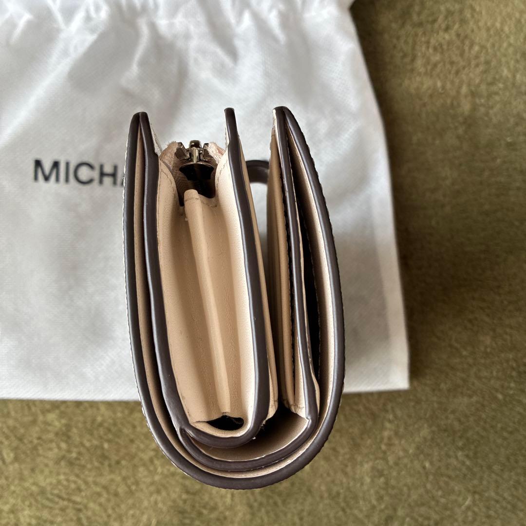 MICHAEL KORS 二つ折り財布 グレー 保存袋付き