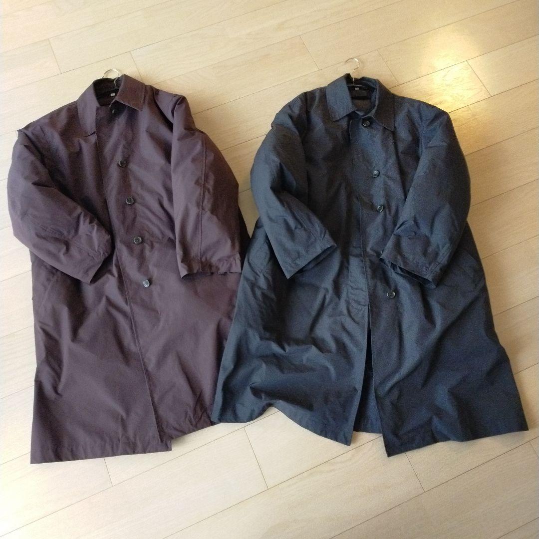 MUJI Laboダウンライナー付き撥水ステンカラーコート　М　黒ブラウンセット
