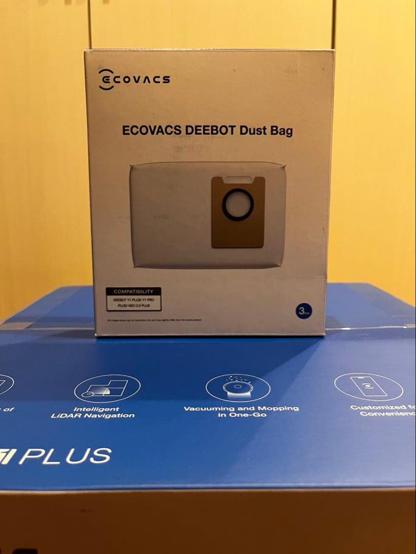ECOVACS DEEBOT Y1 PLUS ロボット掃除機+交換用紙パック3枚