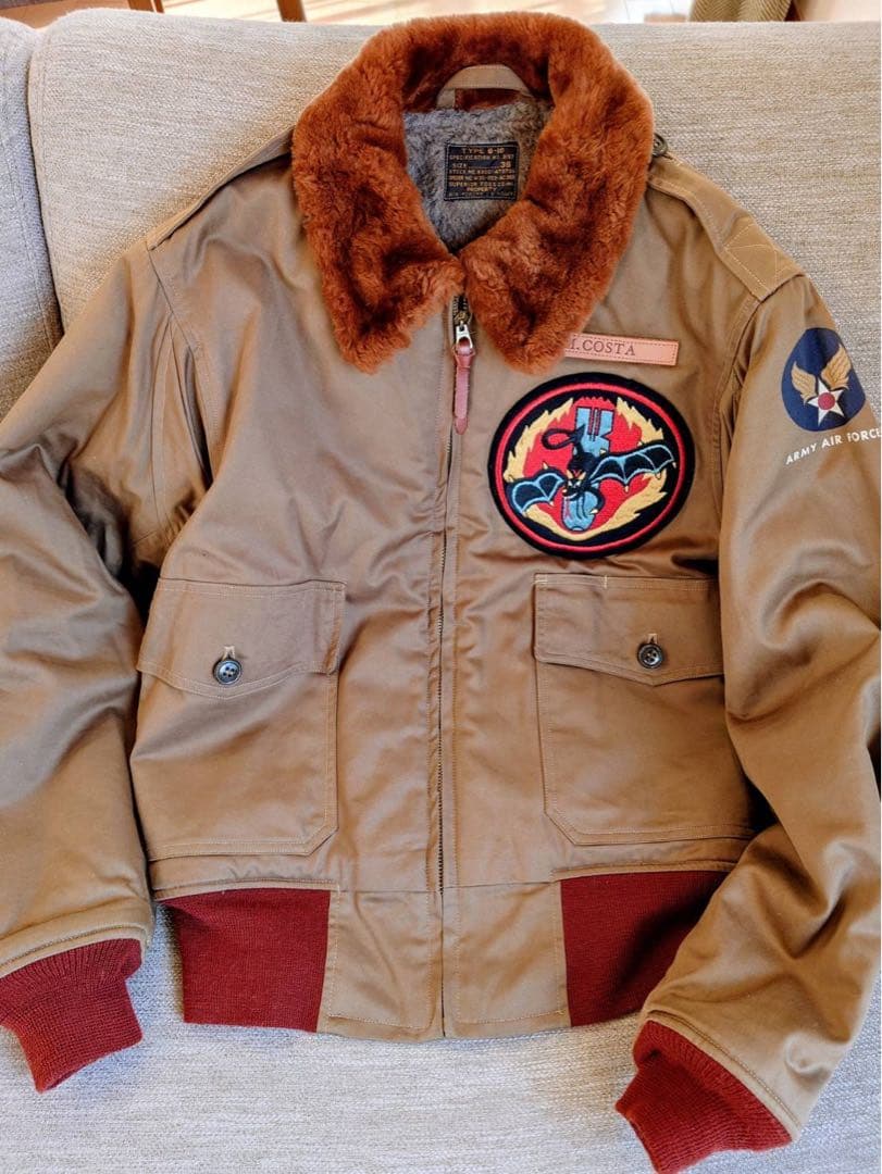 BUZZ RICSON'S B-10 flight jacket赤リブ極美品