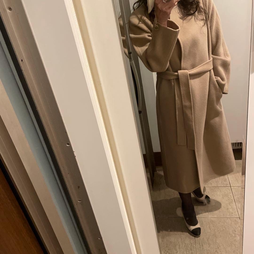 ♡アナイ美品ANAYI ノーカラーウールコート♡38