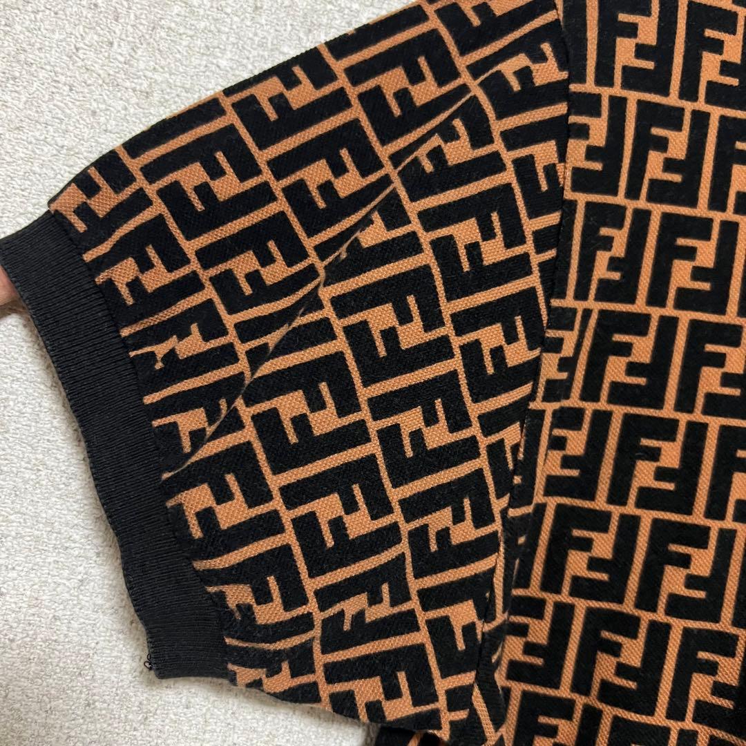 FENDI mare ズッカ柄　半袖ポロシャツ