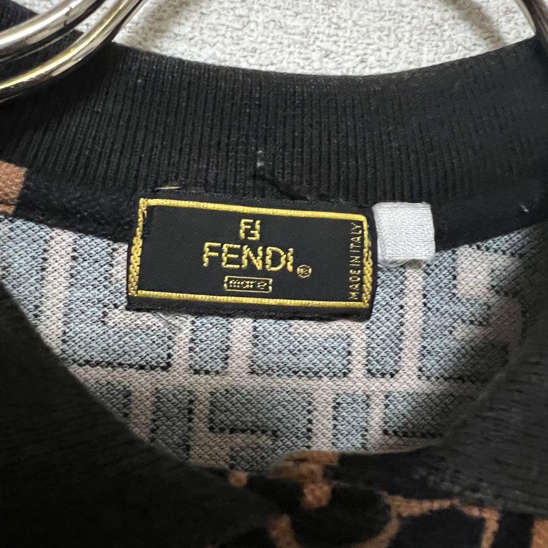 FENDI mare ズッカ柄　半袖ポロシャツ