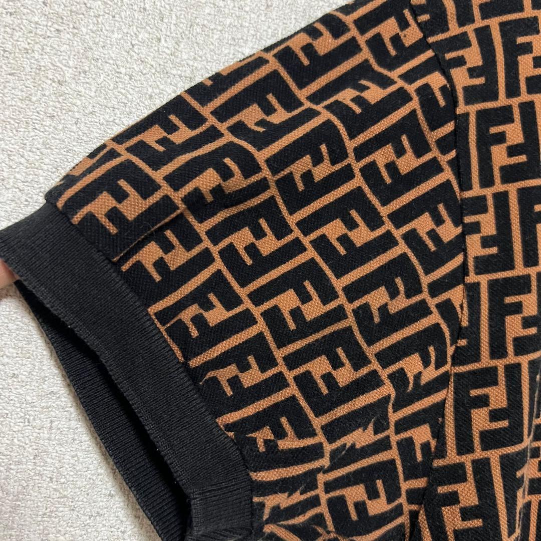 FENDI mare ズッカ柄　半袖ポロシャツ
