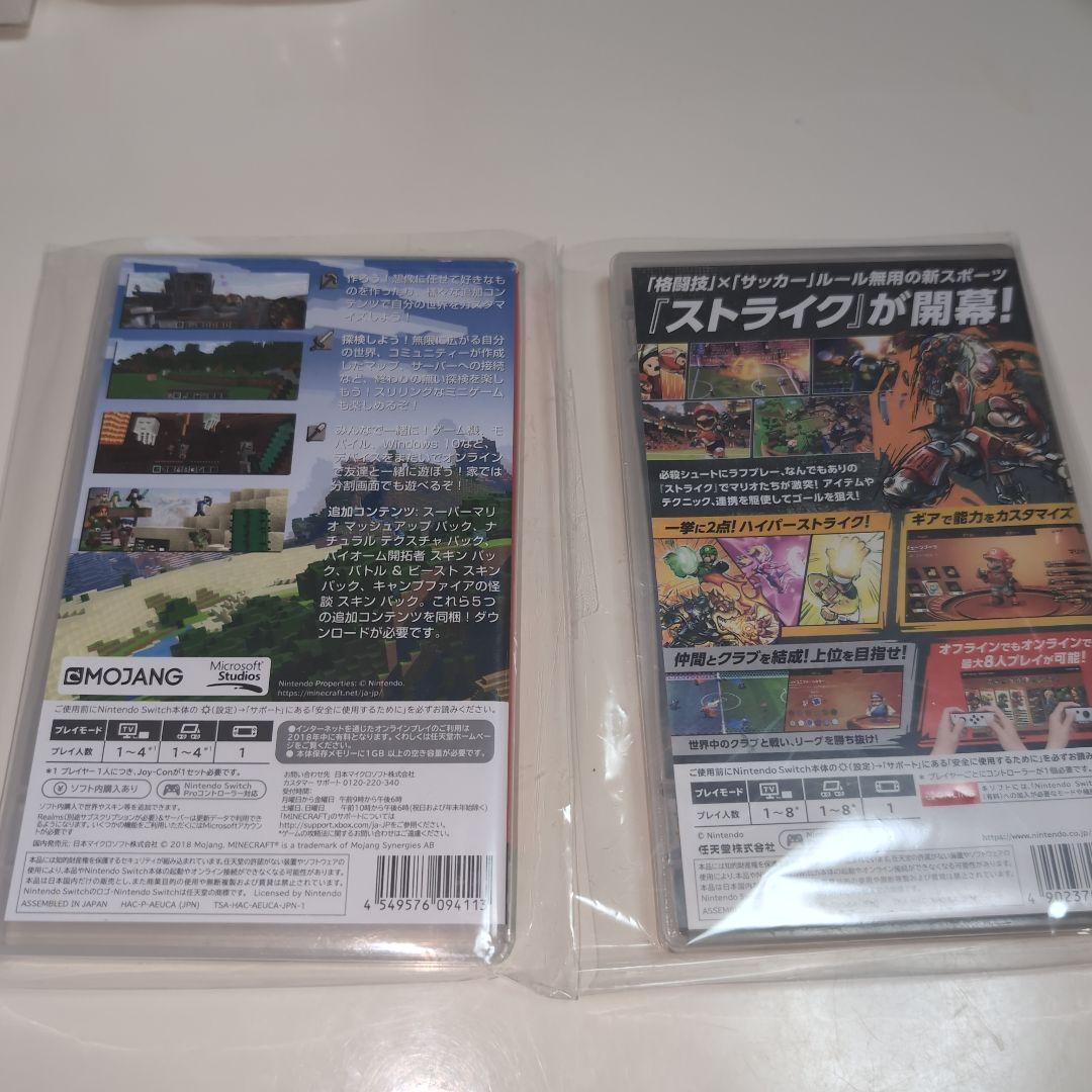 任天堂スイッチ マインクラフト＆マリオストライカーズ セット売り