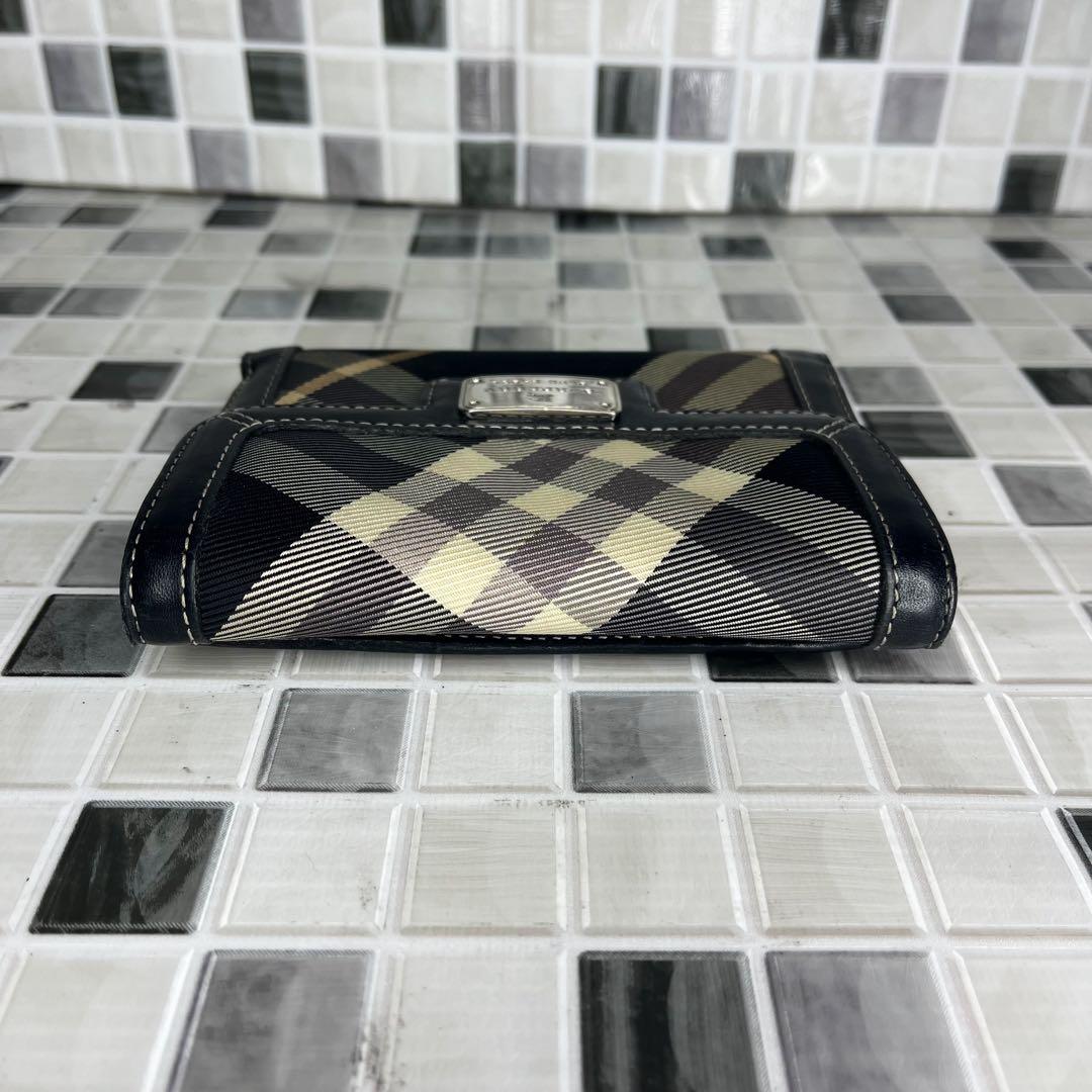 美品 Burberry バーバリーブルーレーベル 二つ折り財布