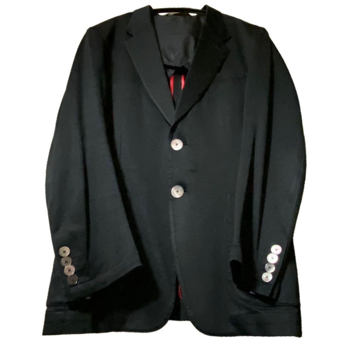 日本製 PaulSmith ポールスミス テーラードジャケット コットン M 黒