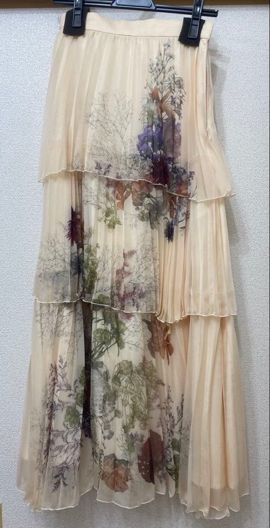 スカート Ameri UND DARIA TIERED PLEATS SKIRT