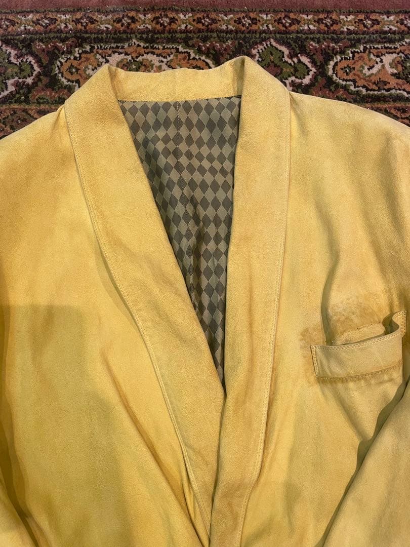 Gianni Versace ヴェルサーチ　スエードレザー　テーラードジャケット