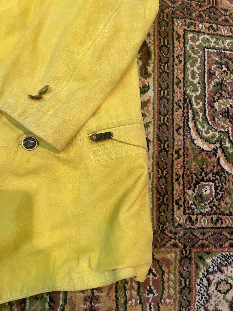 Gianni Versace ヴェルサーチ　スエードレザー　テーラードジャケット