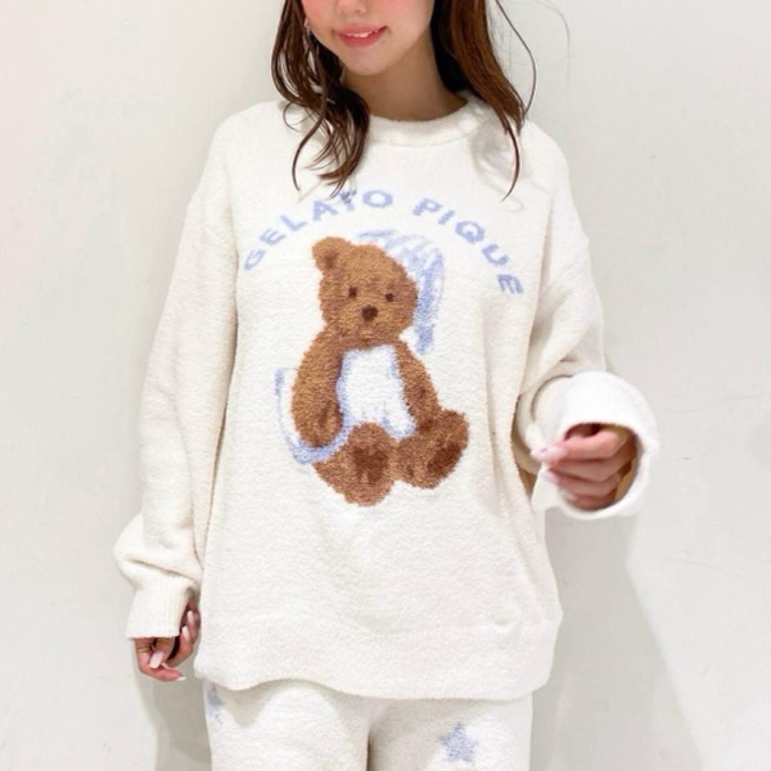 新品♡正規品♡ジェラートピケ GOOD NIGHT BEAR プルオーバー ベア
