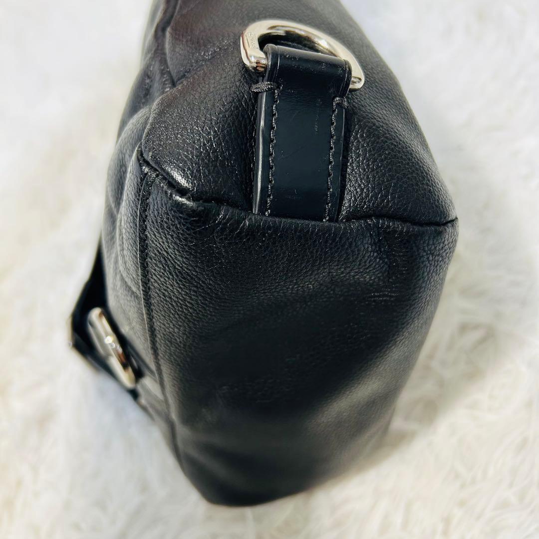 人気 COACH ボディバッグ クロスボディ レザーブラック コーチ 70617