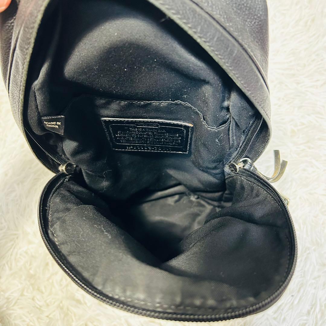 人気 COACH ボディバッグ クロスボディ レザーブラック コーチ 70617