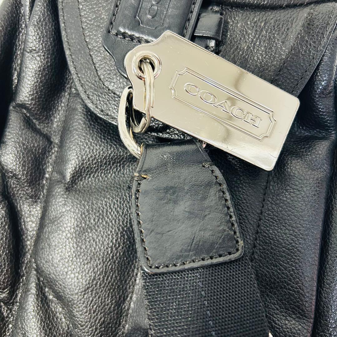人気 COACH ボディバッグ クロスボディ レザーブラック コーチ 70617