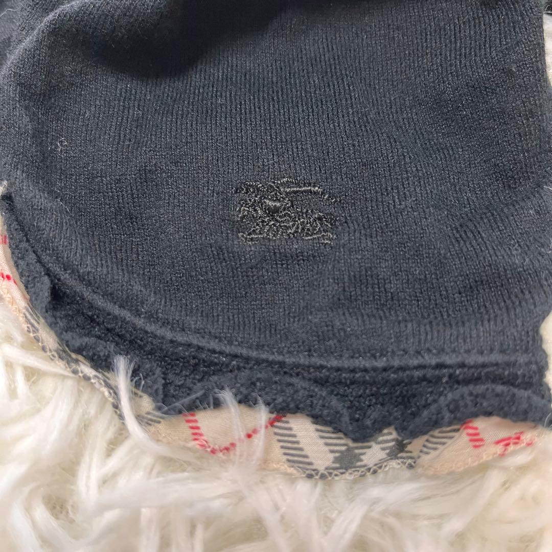 希少 BURBERRY ノバチェック フリル ボレロ カーディガン ホースロゴ