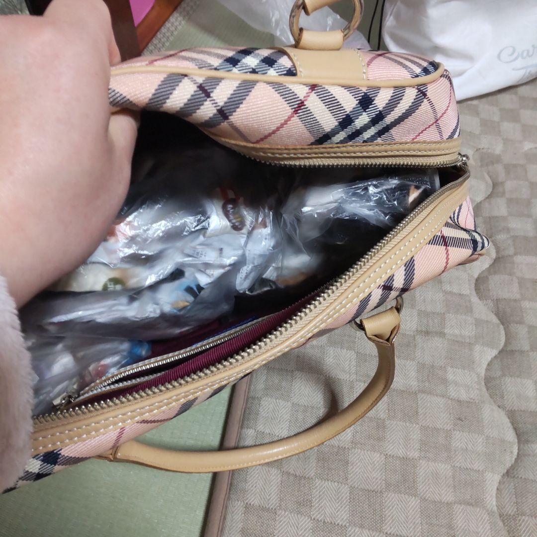 バーバリーピンクボストンバック