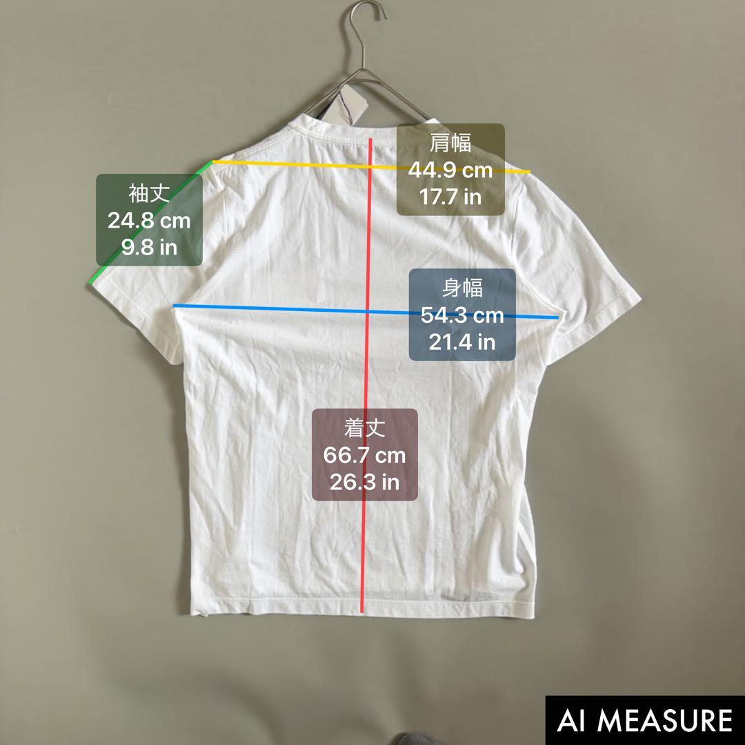 近年モデル タグ付き HERMÈS エルメス Tシャツ ホワイト Mサイズ