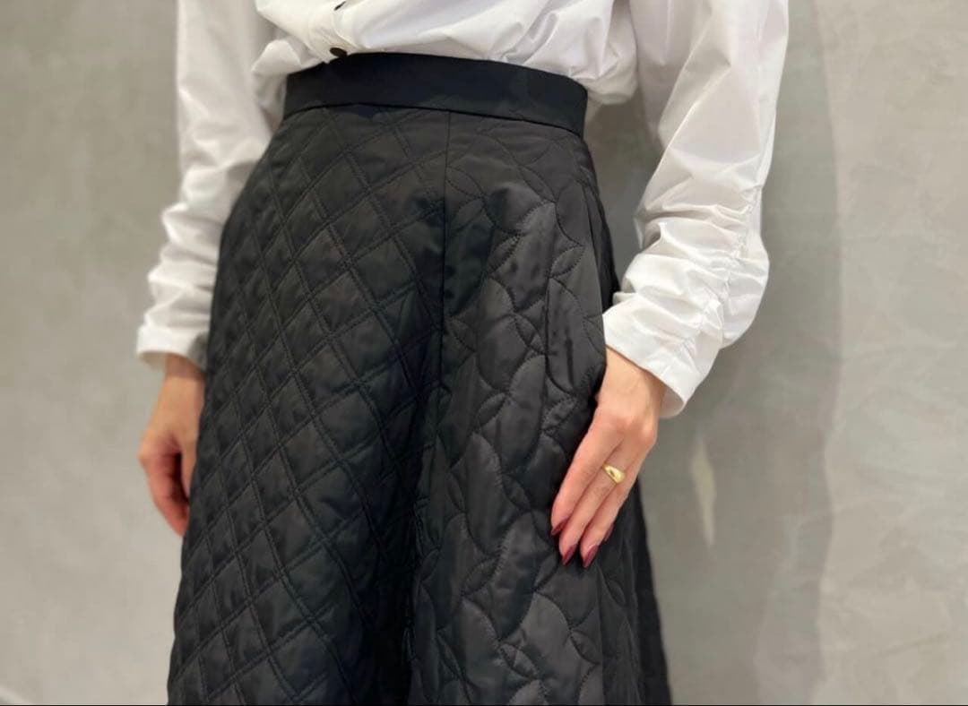【定価4.9万】BLENHEIM キルティング ロング フレアスカート Mサイズ