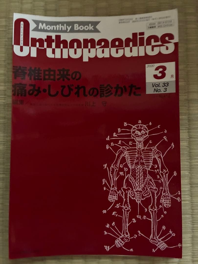 雑誌 Orthopedics 2020年度 第33巻 計9冊分 裁断済