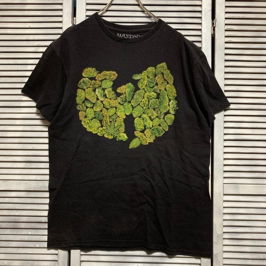 さ*助様 BQXT ウィード Tシャツ 古着 黒 ウータンクラン 大麻 マリファ