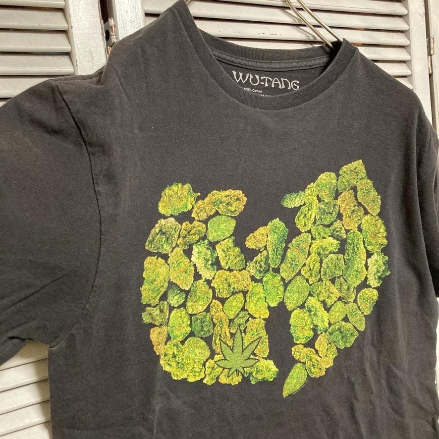 さ*助様 BQXT ウィード Tシャツ 古着 黒 ウータンクラン 大麻 マリファ