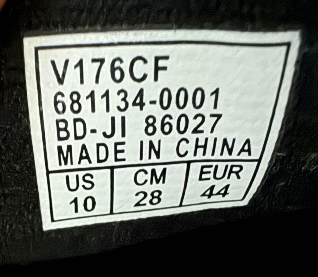 靴 VANS 2 EYELET BLACK/BLACK 28cm