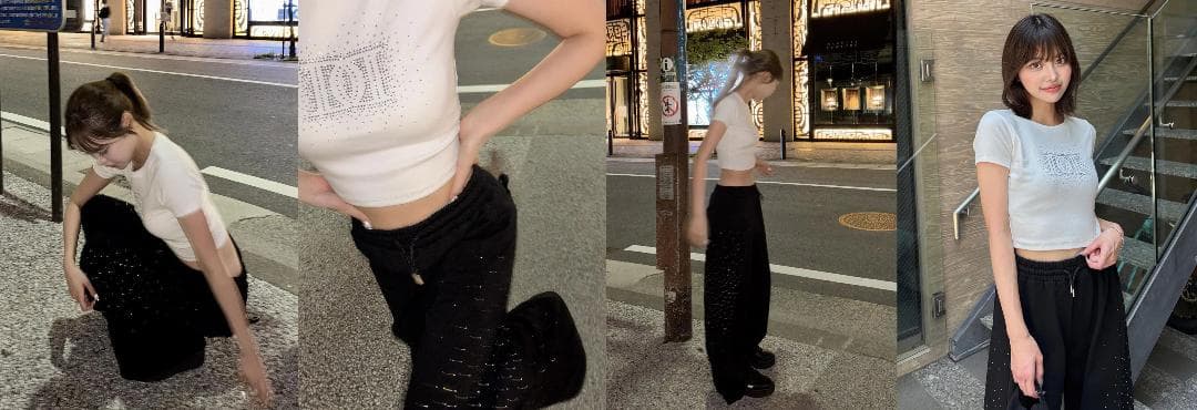 ダーリッチ darich シャイニーDDロゴコンパクトTシャツ ブラック BLK