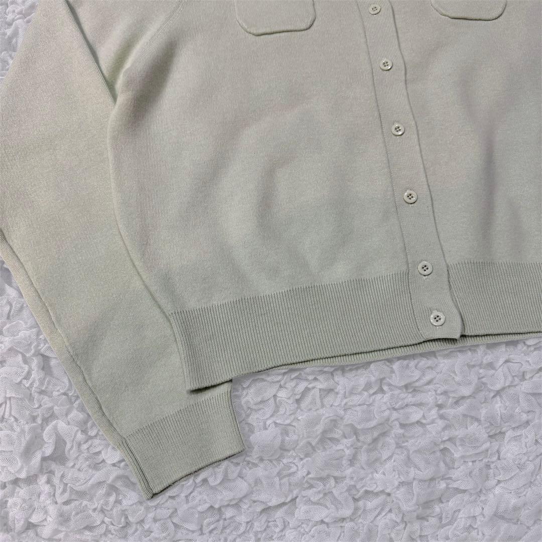 【新品未使用】CABaN カシミヤカーディガン 長袖 ライトグリーン