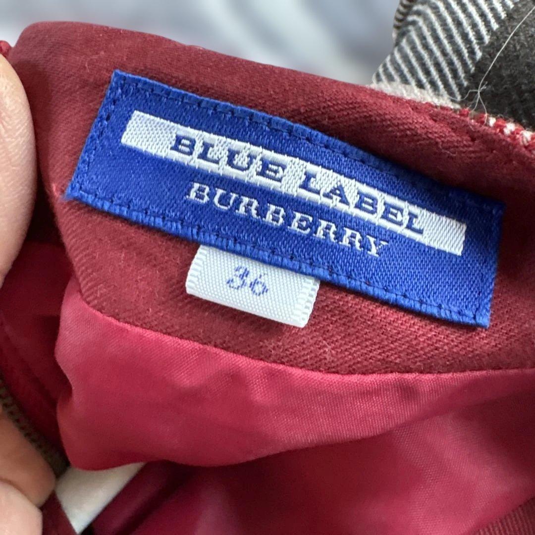 BURBERRY BLUE LABEL 半袖ひざ丈ワンピース 36