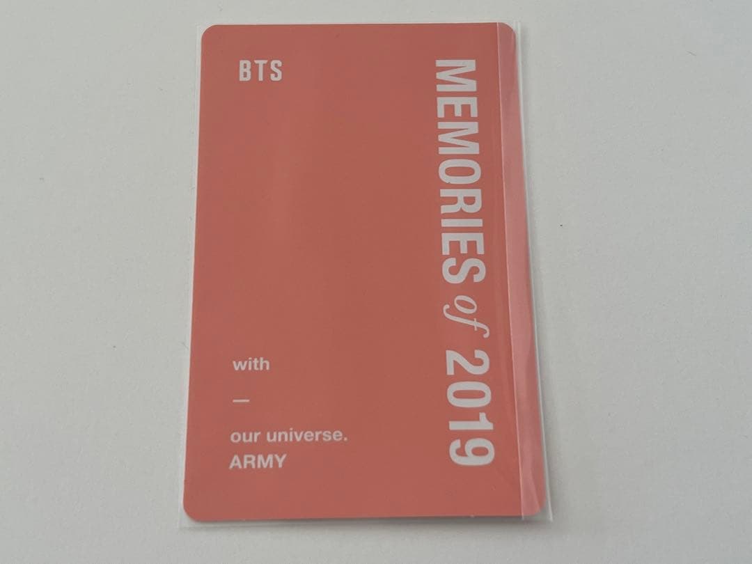 Memories 2019 bts （トレカ　ジョングク）